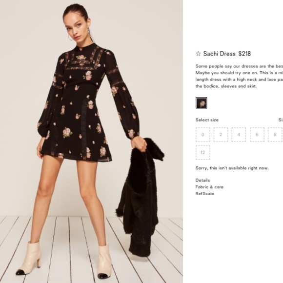 Reformation Sachi Aphrodite Dress NWT - Picture 4 of 6